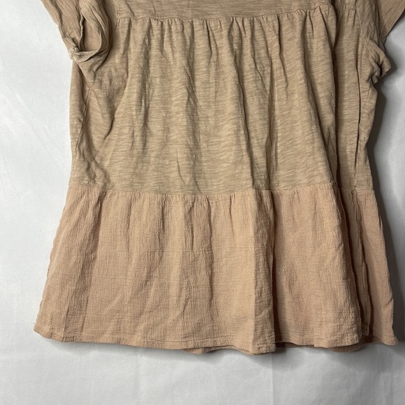 TIME & TRU RUFFLE FLOWY BOHO TEE (L) - Picture 3 of 6